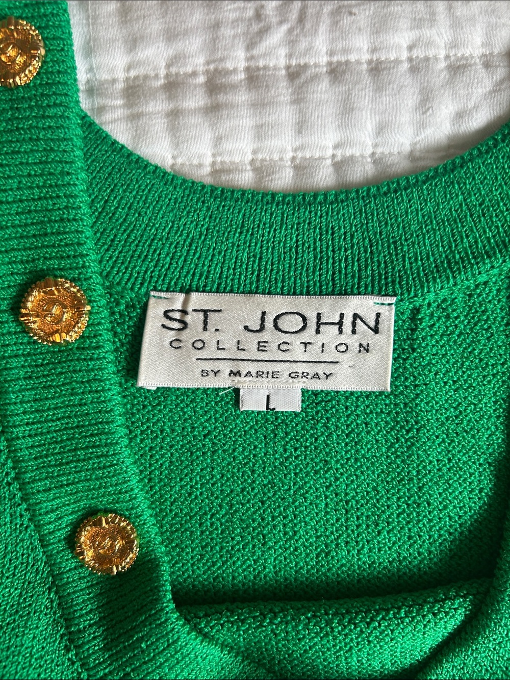 St. John Collection Sleeveless Knit Top Size L - Picture 5 of 8